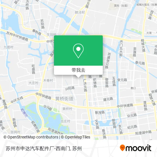 苏州市申达汽车配件厂-西南门地图