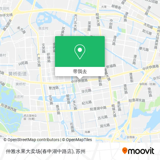 仲雅水果大卖场(春申湖中路店)地图