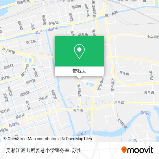 吴淞江派出所姜巷小学警务室地图