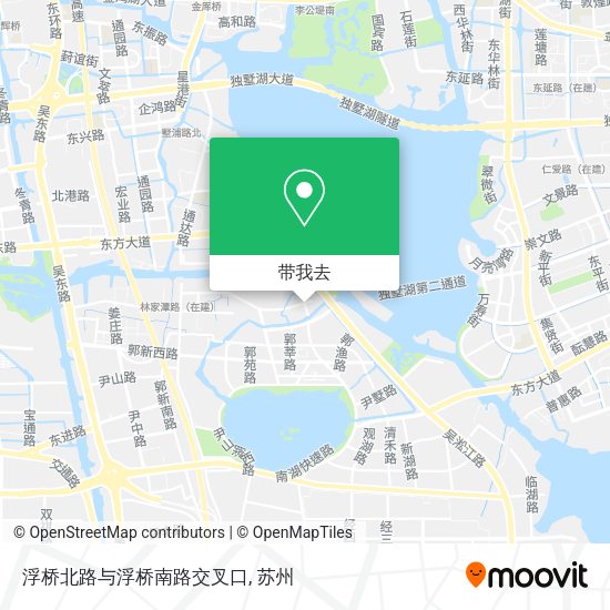 浮桥北路与浮桥南路交叉口地图