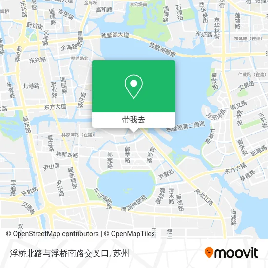 浮桥北路与浮桥南路交叉口地图