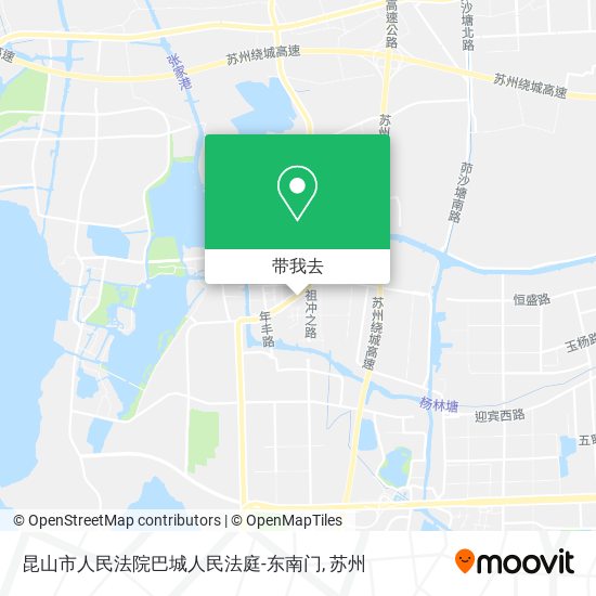 昆山市人民法院巴城人民法庭-东南门地图