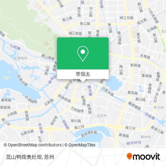 昆山鸭馆奥灶馆地图