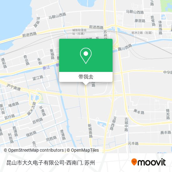 昆山市大久电子有限公司-西南门地图