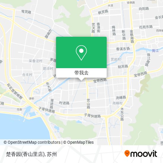 楚香园(香山里店)地图