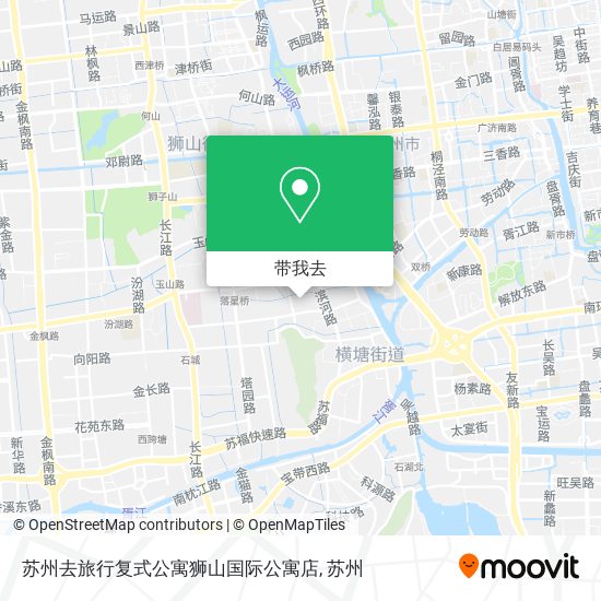 苏州去旅行复式公寓狮山国际公寓店地图