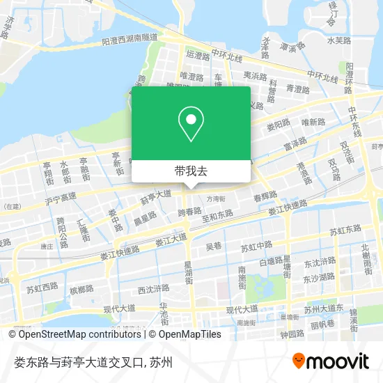 娄东路与葑亭大道交叉口地图