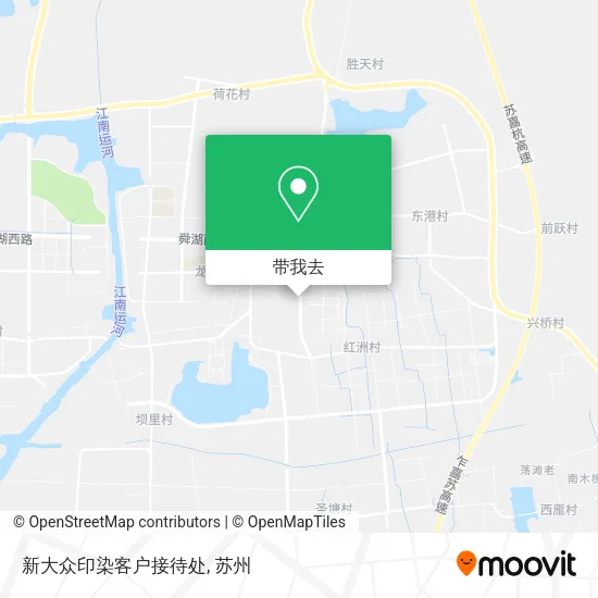 新大众印染客户接待处地图