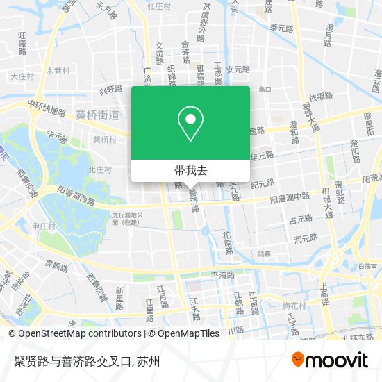 聚贤路与善济路交叉口地图