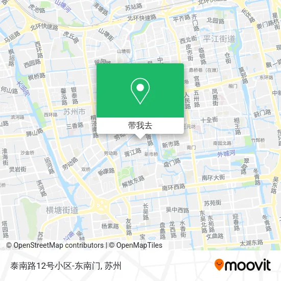 泰南路12号小区-东南门地图