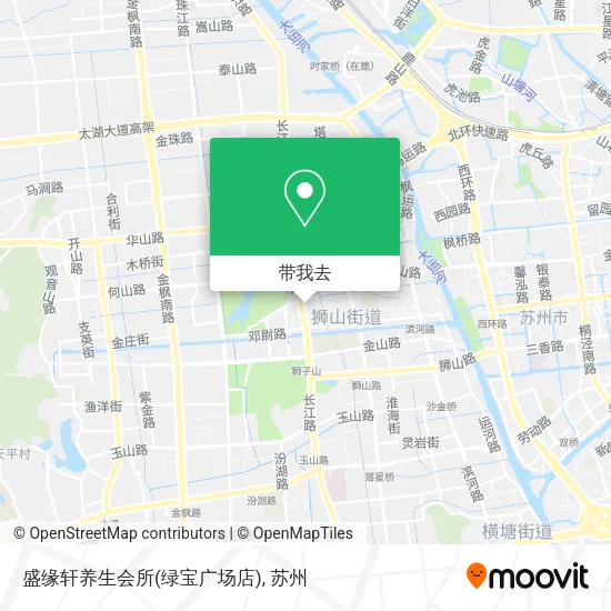 盛缘轩养生会所(绿宝广场店)地图