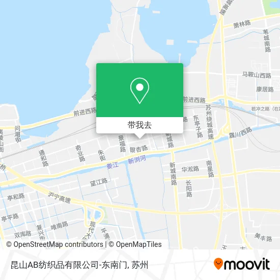 昆山AB纺织品有限公司-东南门地图