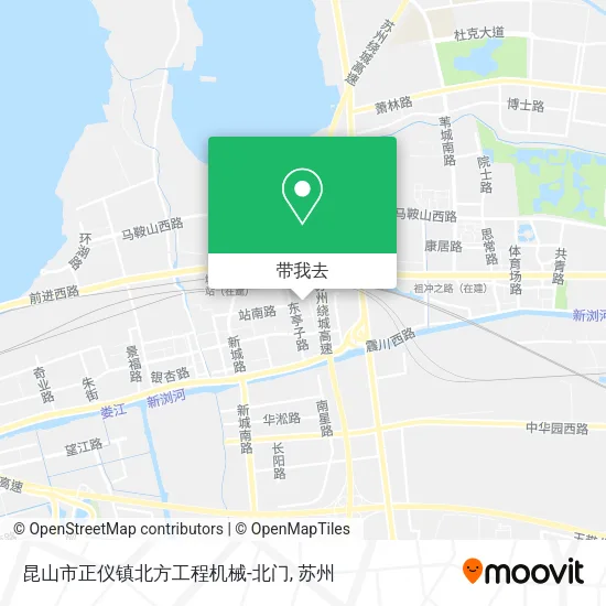 昆山市正仪镇北方工程机械-北门地图