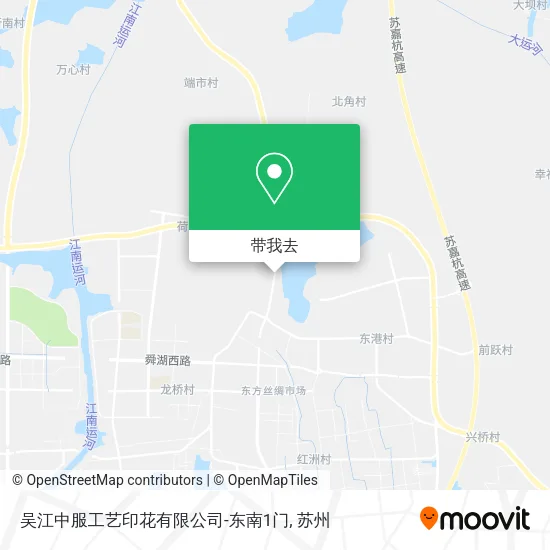吴江中服工艺印花有限公司-东南1门地图