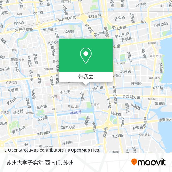 苏州大学子实堂-西南门地图
