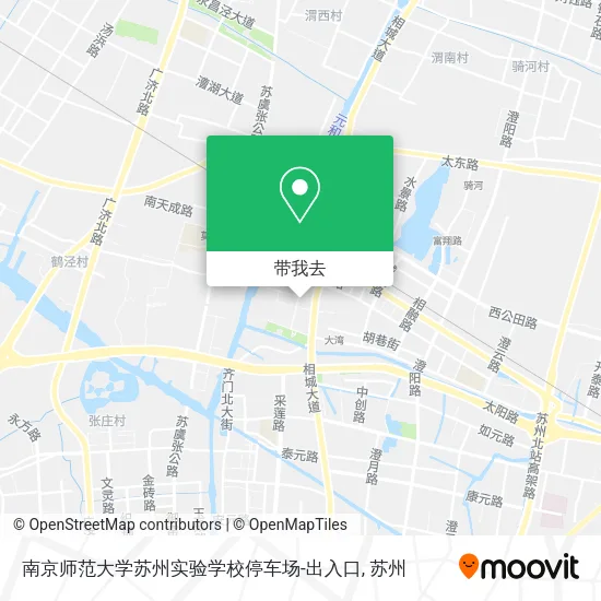 南京师范大学苏州实验学校停车场-出入口地图
