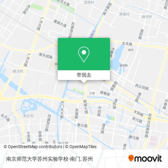 南京师范大学苏州实验学校-南门地图
