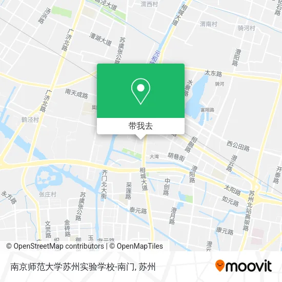 南京师范大学苏州实验学校-南门地图