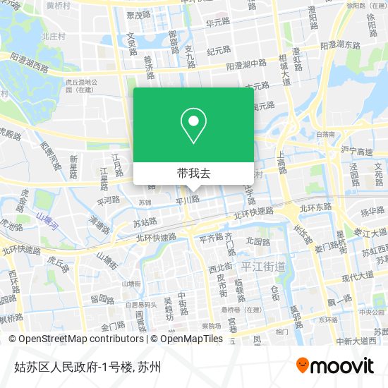 姑苏区人民政府-1号楼地图