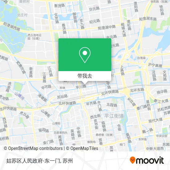 姑苏区人民政府-东一门地图