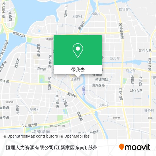 恒通人力资源有限公司(江新家园东南)地图