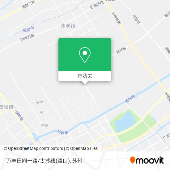 万丰田间一路/太沙线(路口)地图
