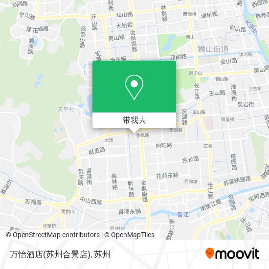 万怡酒店(苏州合景店)地图