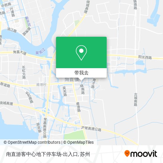 甪直游客中心地下停车场-出入口地图