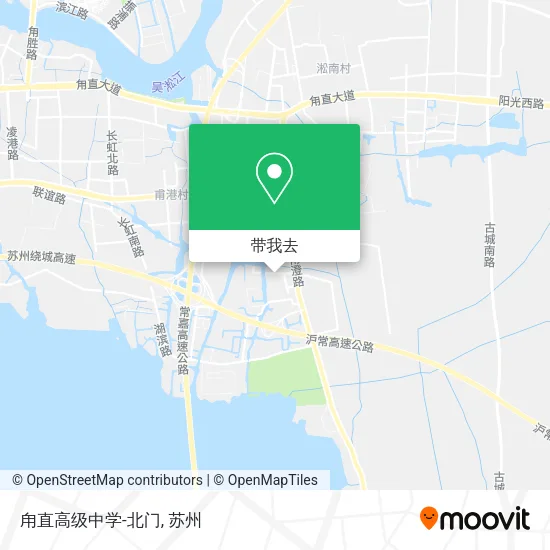 甪直高级中学-北门地图