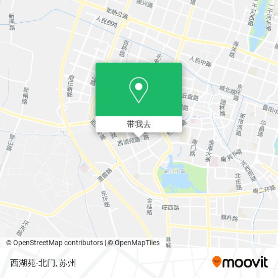 西湖苑-北门地图