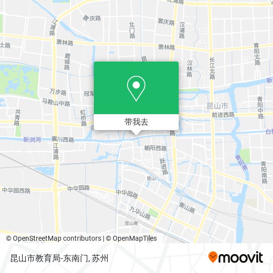 昆山市教育局-东南门地图