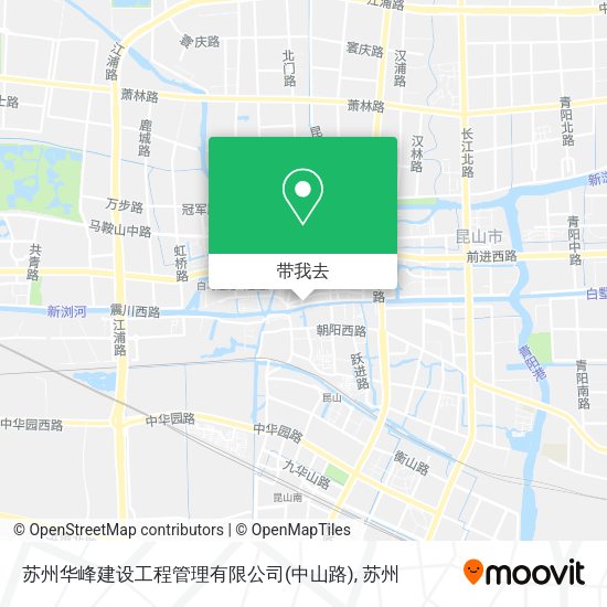 苏州华峰建设工程管理有限公司(中山路)地图