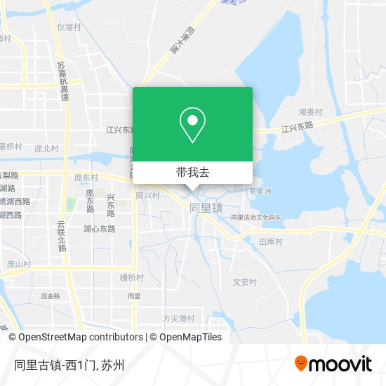 同里古镇-西1门地图