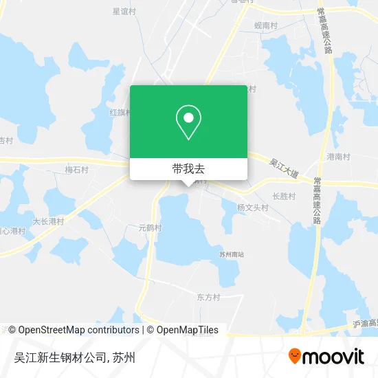 吴江新生钢材公司地图