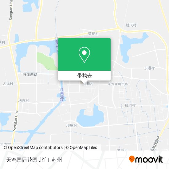 天鸿国际花园-北门地图