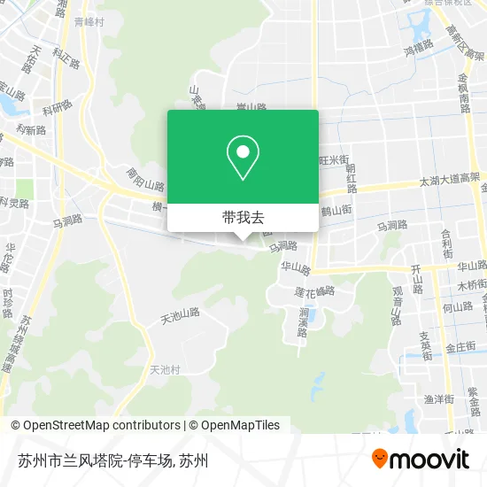 苏州市兰风塔院-停车场地图