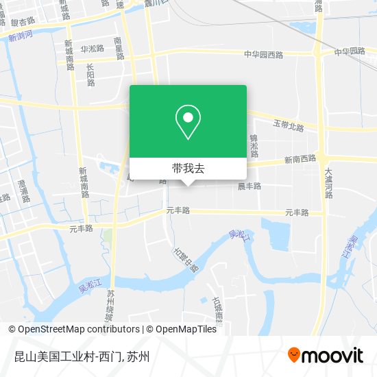 昆山美国工业村-西门地图