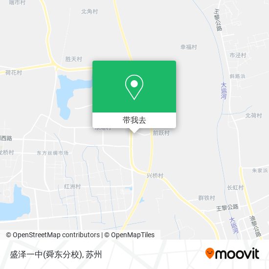 盛泽一中(舜东分校)地图