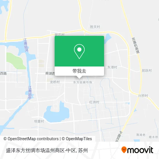 盛泽东方丝绸市场温州商区-中区地图