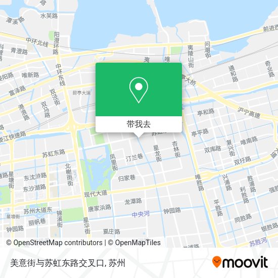 美意街与苏虹东路交叉口地图