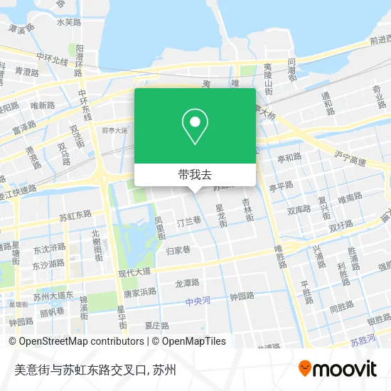 美意街与苏虹东路交叉口地图