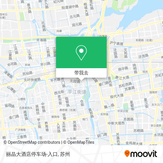 丽晶大酒店停车场-入口地图