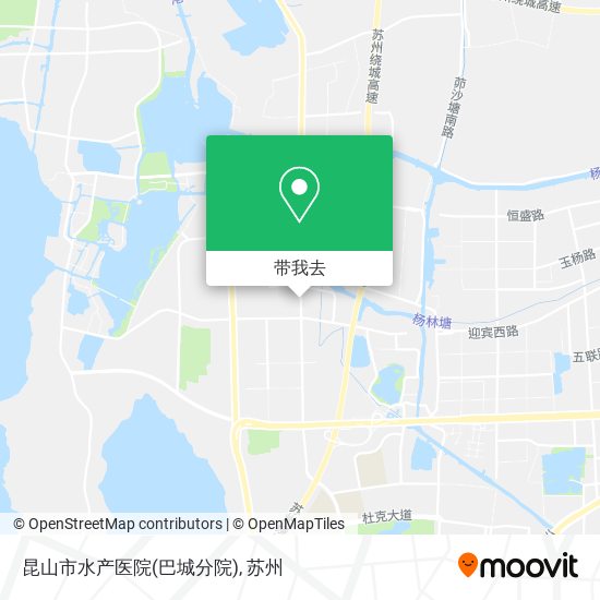昆山市水产医院(巴城分院)地图