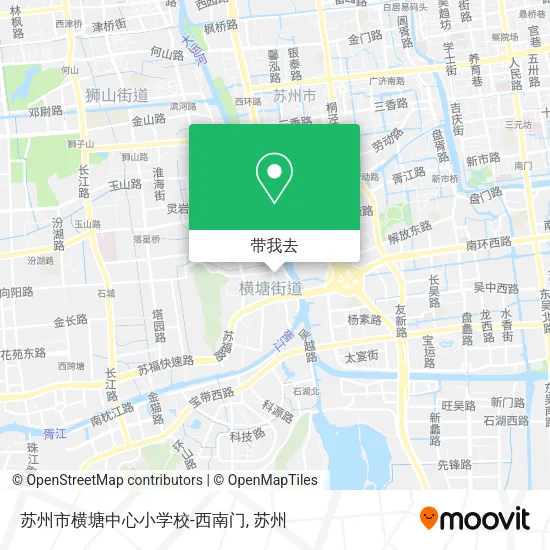 苏州市横塘中心小学校-西南门地图