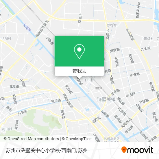 苏州市浒墅关中心小学校-西南门地图