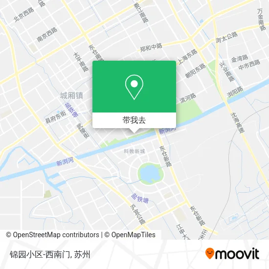 锦园小区-西南门地图