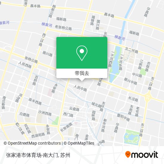 张家港市体育场-南大门地图