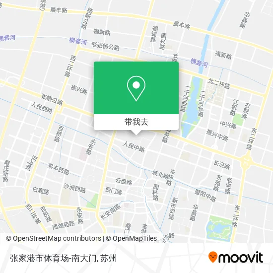 张家港市体育场-南大门地图