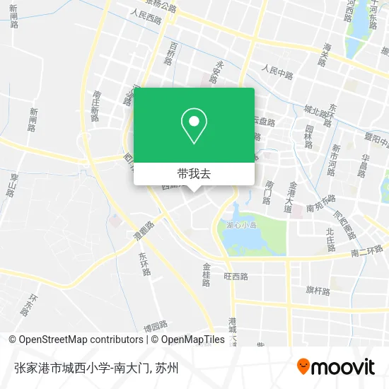张家港市城西小学-南大门地图
