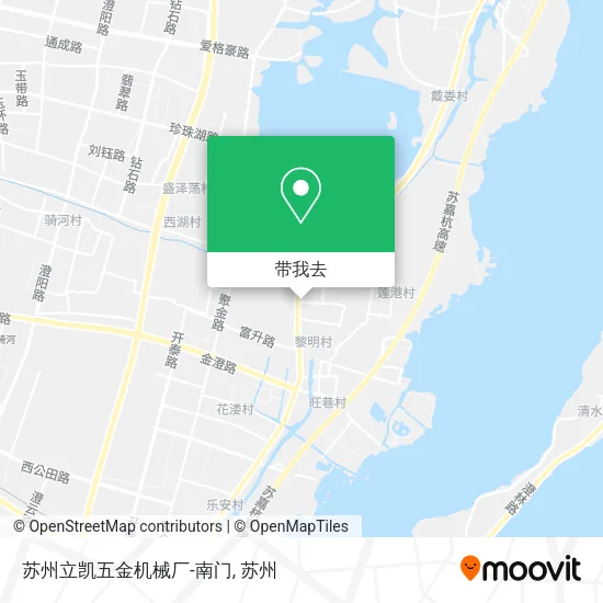 苏州立凯五金机械厂-南门地图